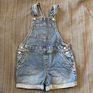 Cat & Jack Denim Shortalls in Light Blue